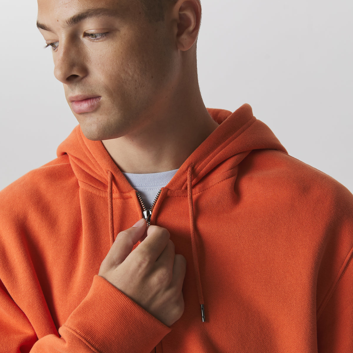 Men's Vintage Soft Full-Zip Sweatshirt-Carrot-6