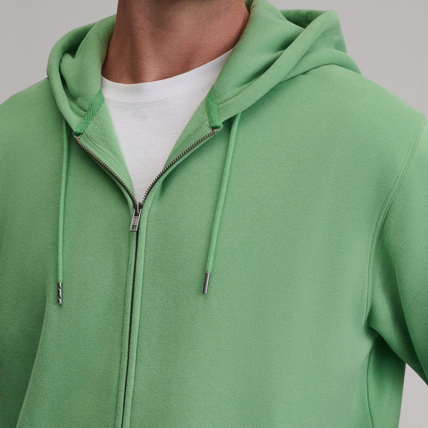 Men's Vintage Soft Full-Zip Sweatshirt-Light Moss-3
