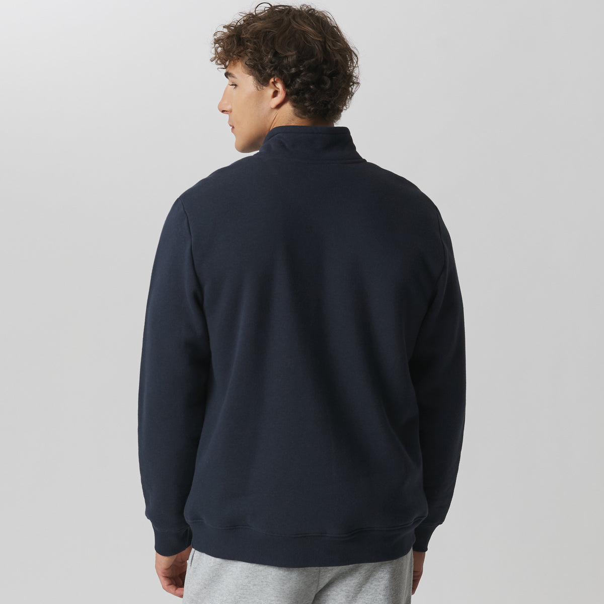 Men's The Vintage Soft Lined Quarter-Zip Sweatshirt-Storm-14