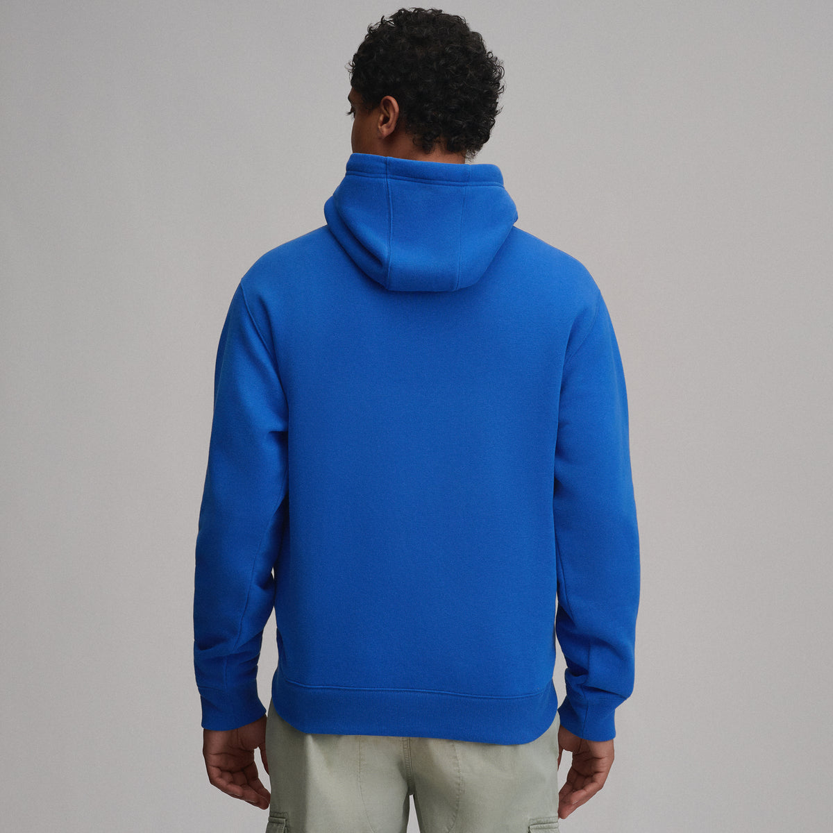 Men's Vintage Soft Pullover Hoodie-Brilliant Blue-2