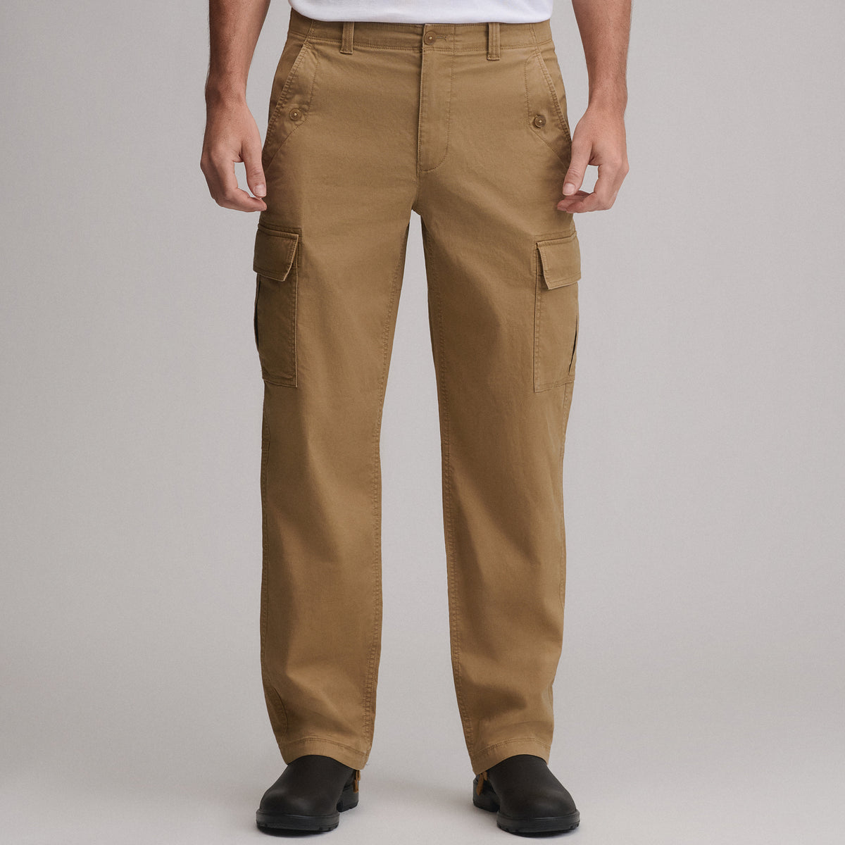 Men's Utility Cargo Pants-Camel-1