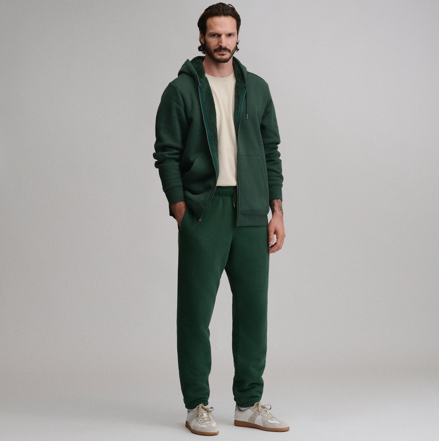 The Vintage Soft Lined Sweatpant-Dark Mint-9