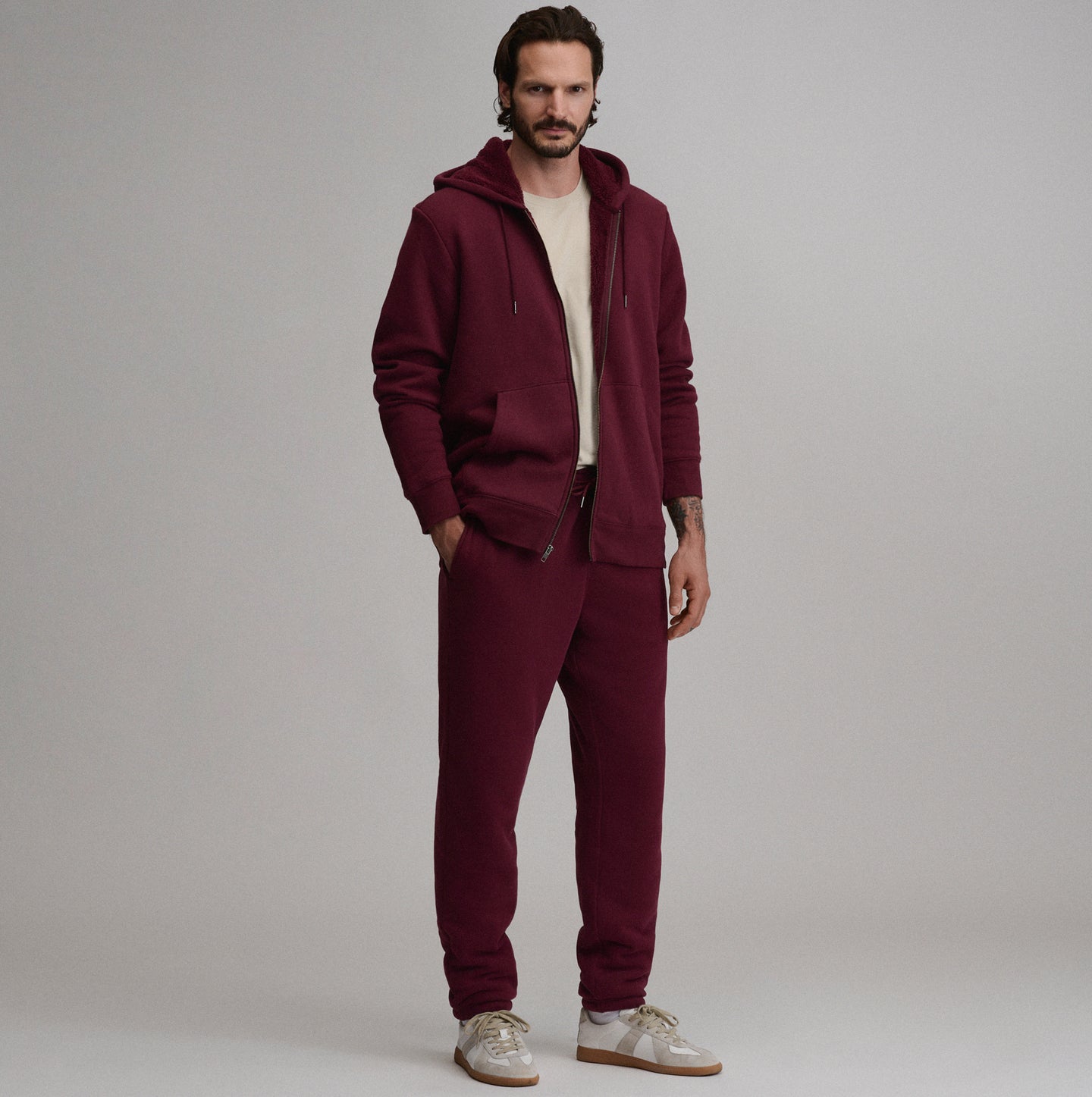 The Vintage Soft Lined Sweatpant-Dark Violet-14
