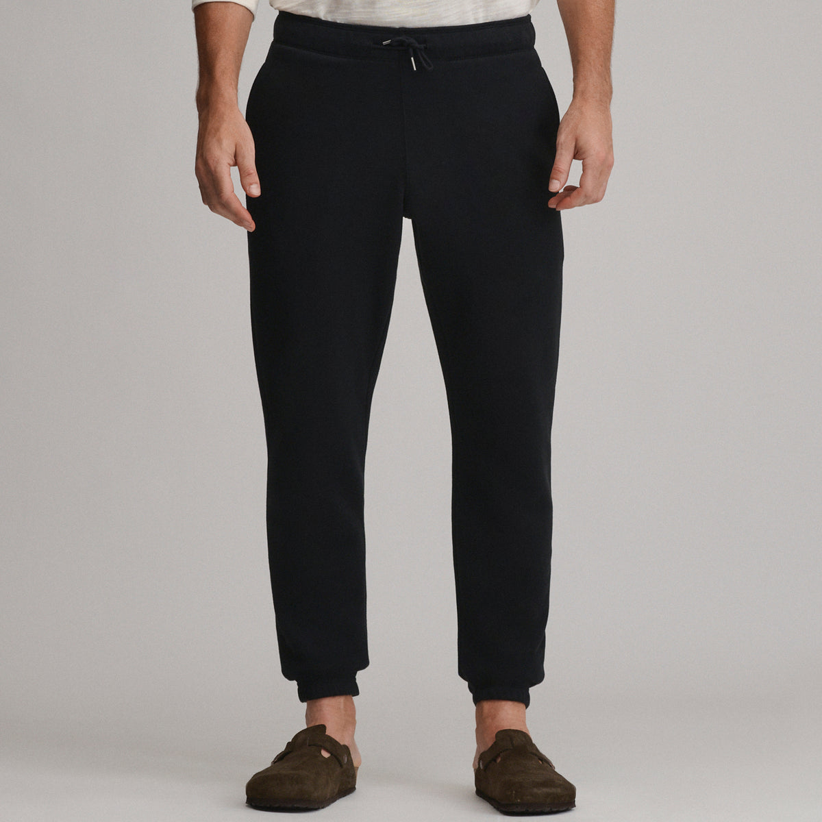Men's Vintage Soft Classic Fit Jogger Sweatpants-Black-11