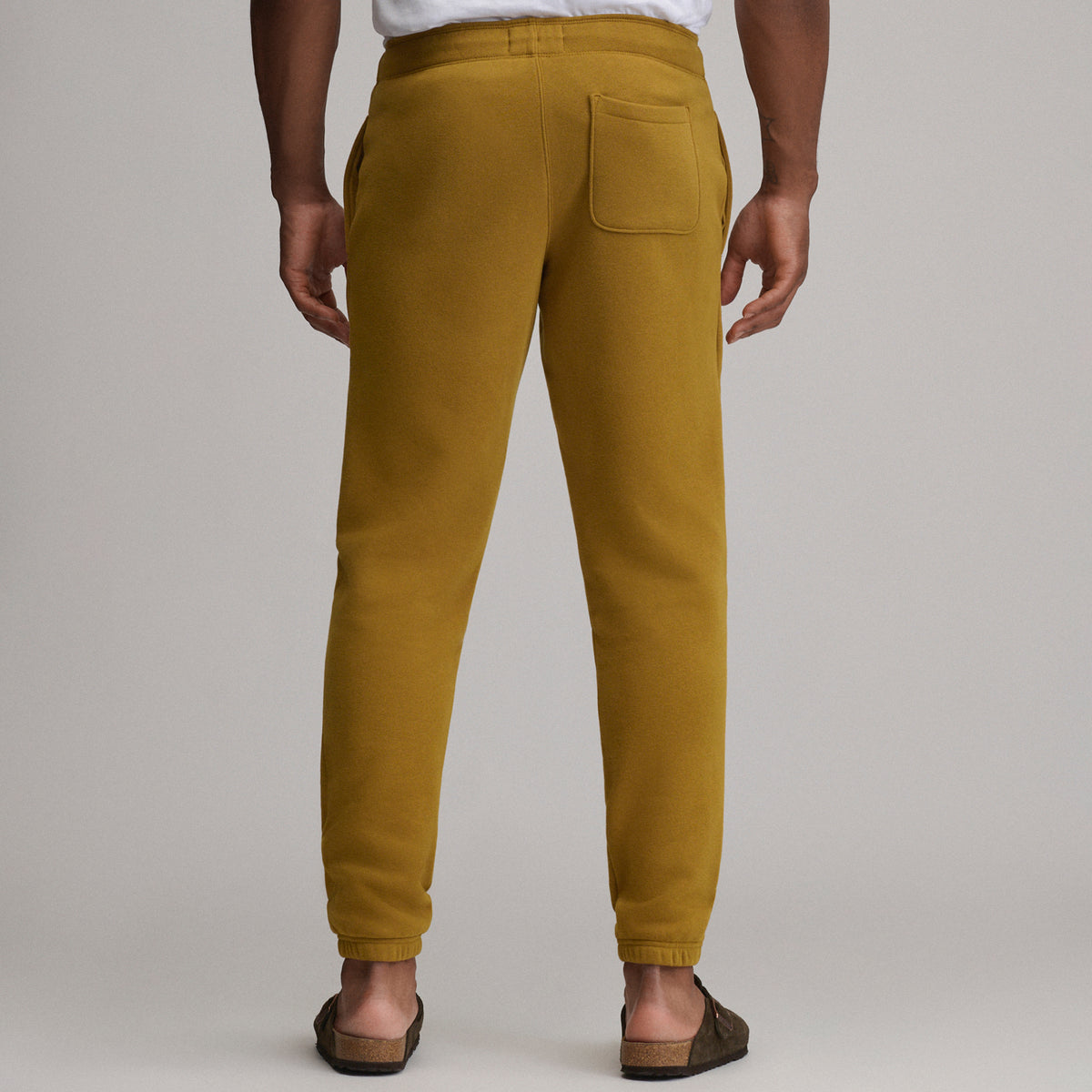 Men's Vintage Soft Classic Fit Jogger Sweatpants-Gold Dust-16