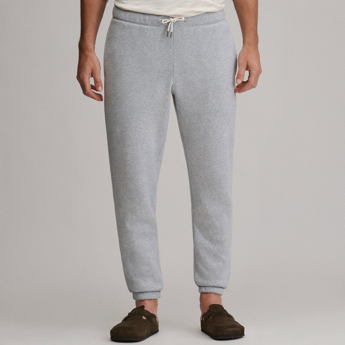 Men's Vintage Soft Classic Fit Jogger Sweatpants-Htr Gray-19