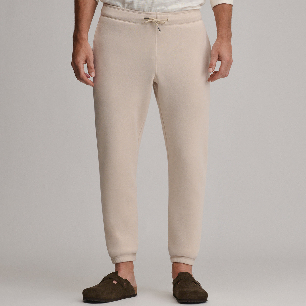 Men's Vintage Soft Classic Fit Jogger Sweatpants-Jute-23