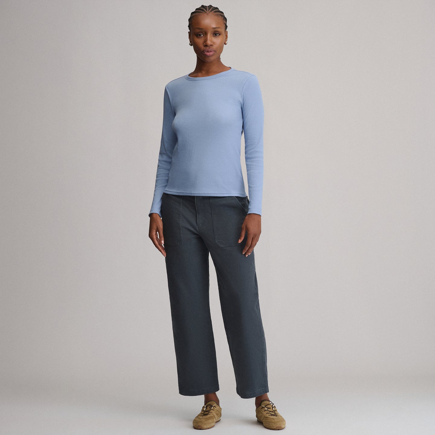 Women's Softline Rib Long-Sleeve Crew-Cascade-12