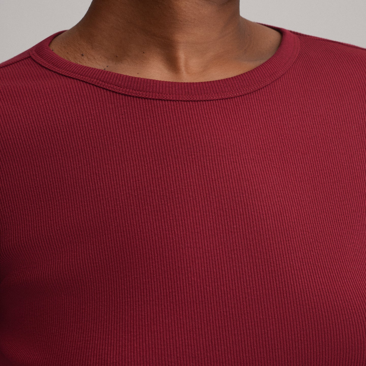 Women's Softline Rib Long-Sleeve Crew-Blossom-19