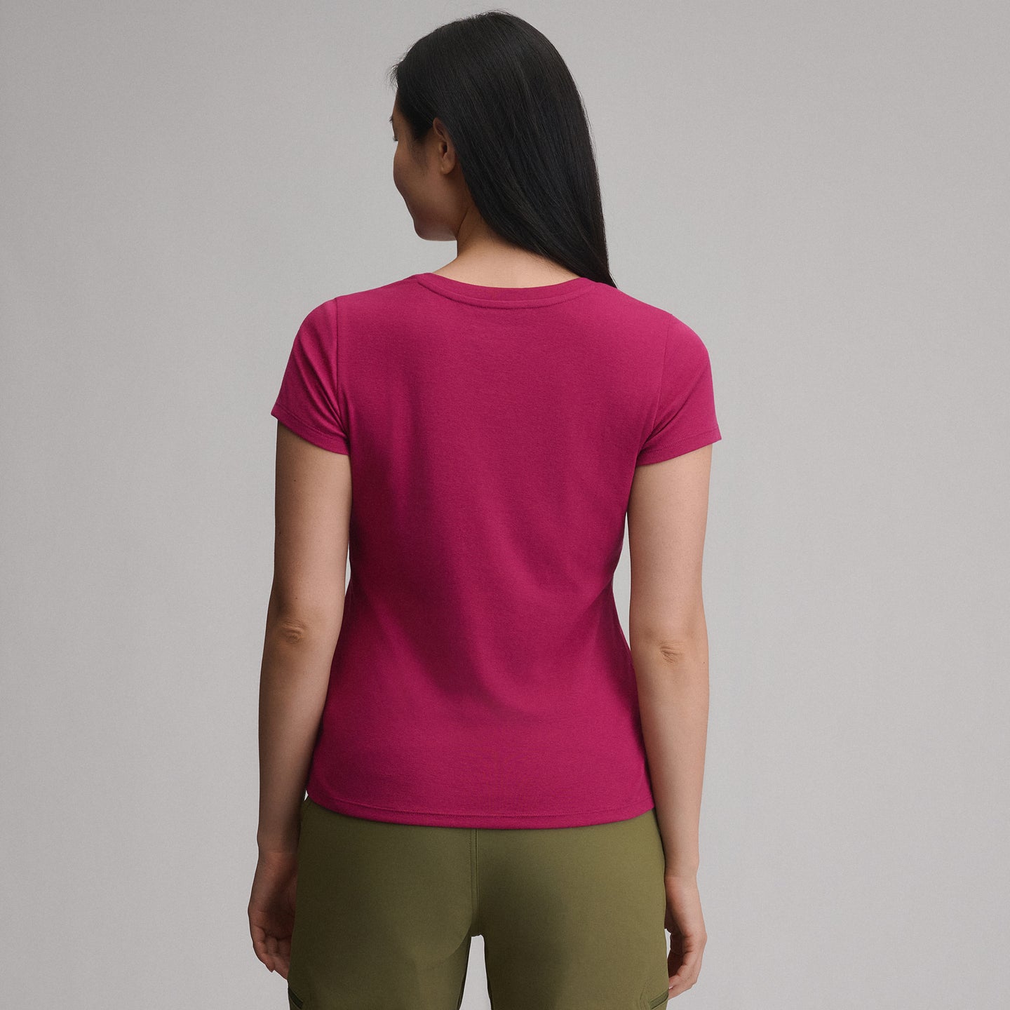 Women's Everyday Short-Sleeve V-Neck T-Shirt-Hibiscus-6