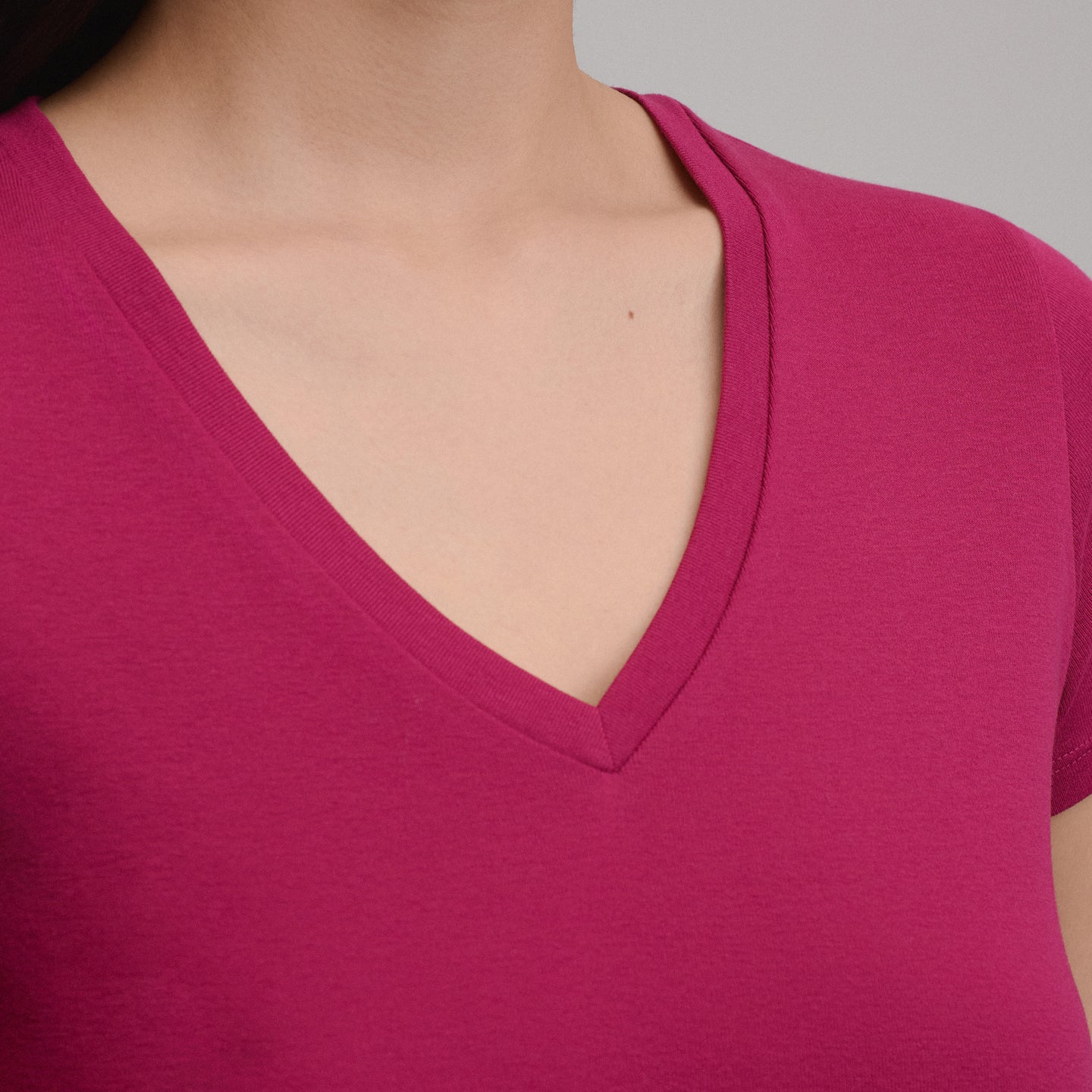 Women's Everyday Short-Sleeve V-Neck T-Shirt-Hibiscus-7