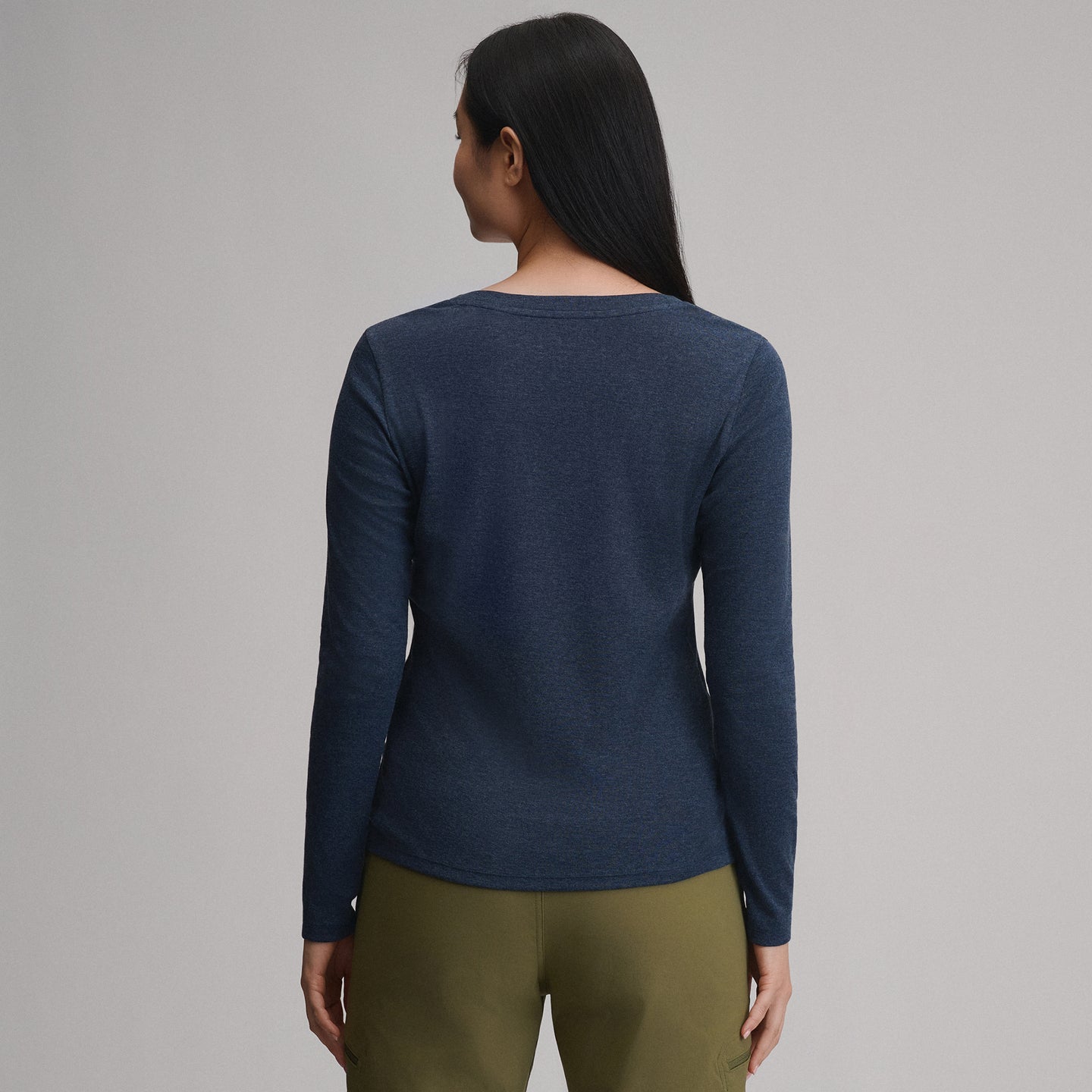 Women's Everyday Long-Sleeve V-Neck T-Shirt-Brook-2