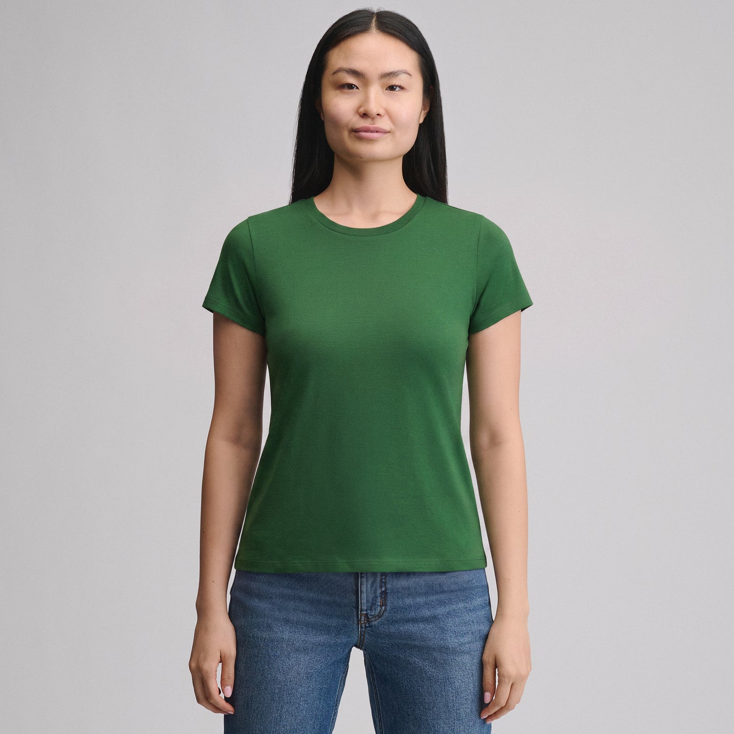 Women's Everyday Short-Sleeve Crewneck T-Shirt-Asparagus-1