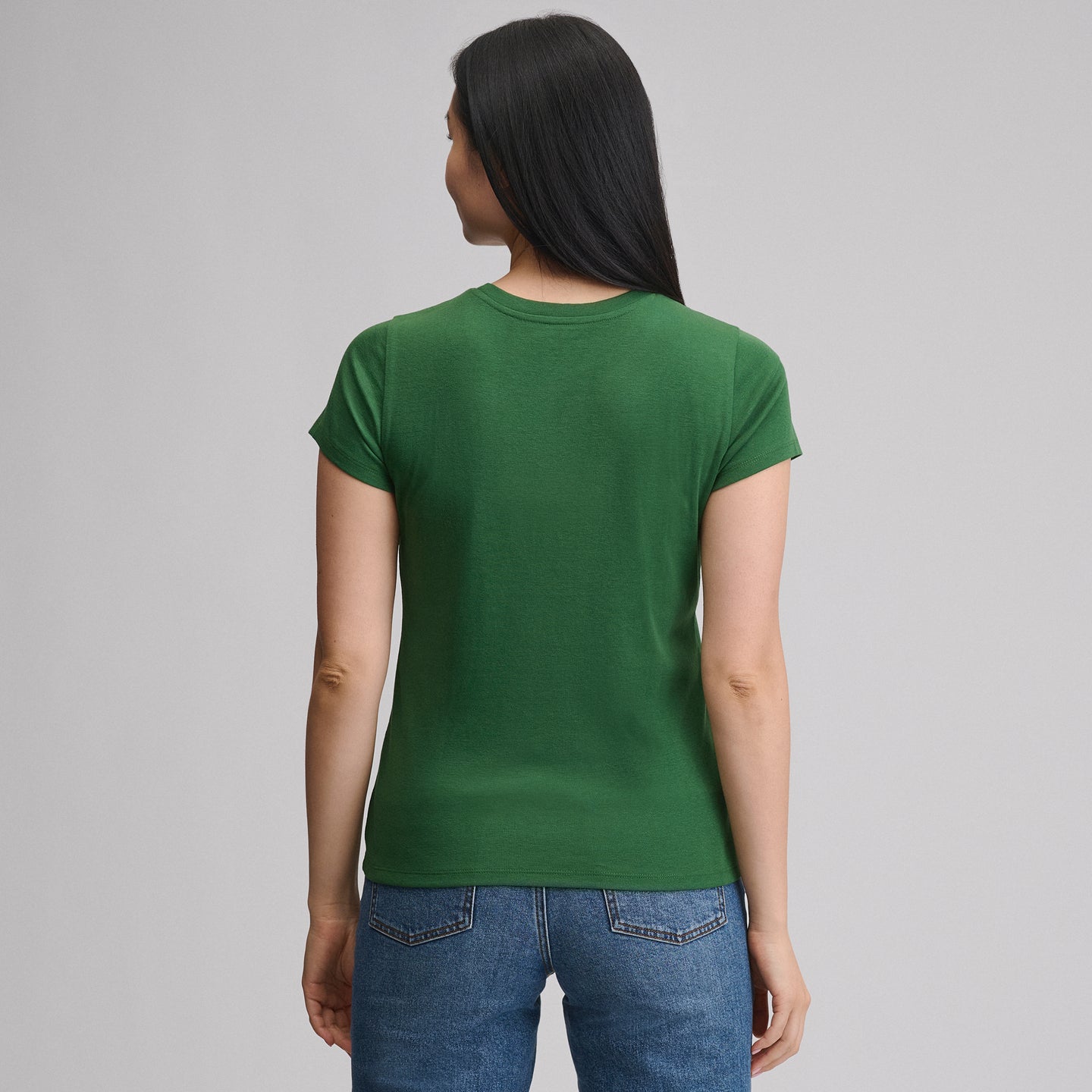 Women's Everyday Short-Sleeve Crewneck T-Shirt-Asparagus-2