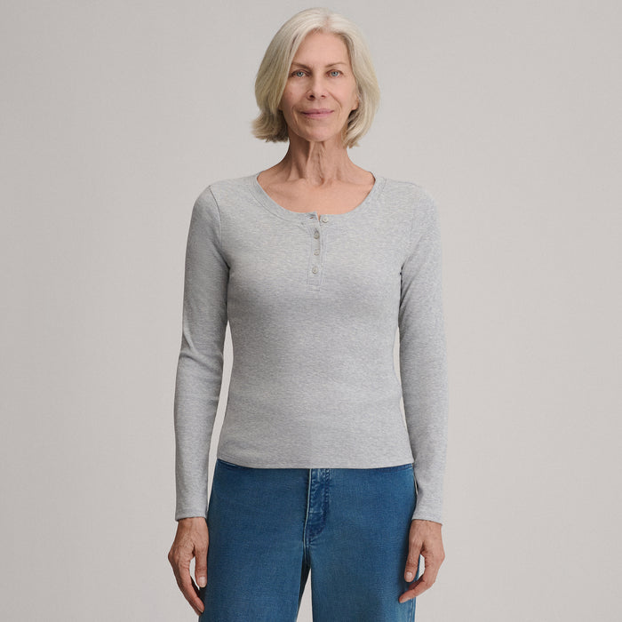 Women's Softline Rib Long-Sleeve Henley