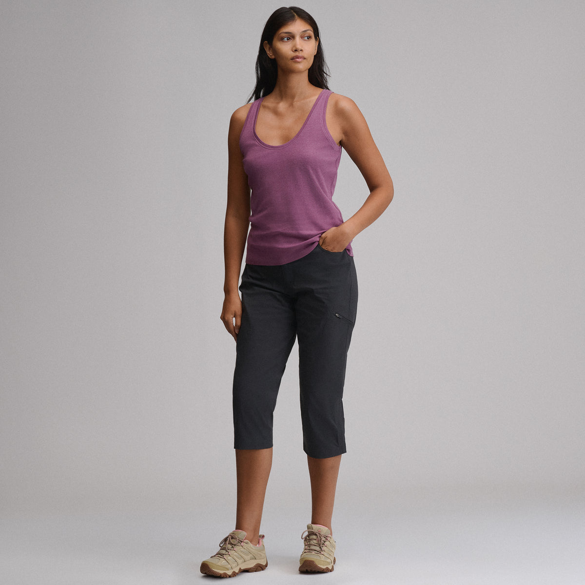 Women's Everyday Scoop-Neck Tank-Deep Wisteria-34