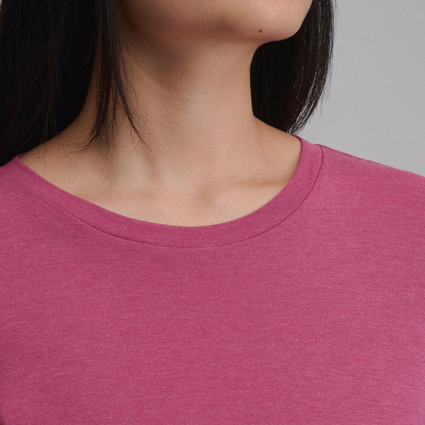 Women's Everyday Long-Sleeve Crewneck T-Shirt-Dusty Rose-41
