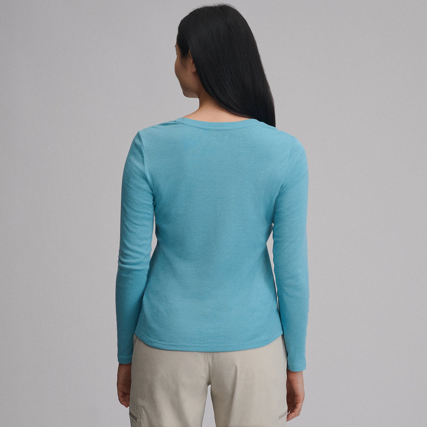 Women's Everyday Long-Sleeve Crewneck T-Shirt-Sea Spray-44
