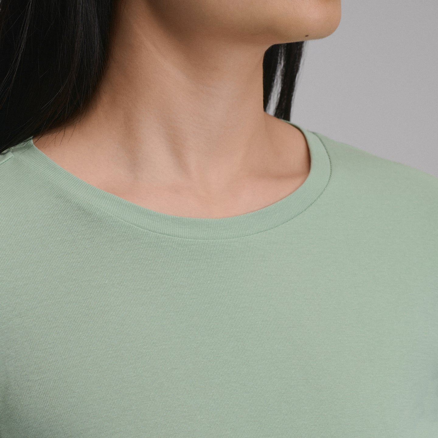 Women's Everyday Long-Sleeve Crewneck T-Shirt-Limestone-49