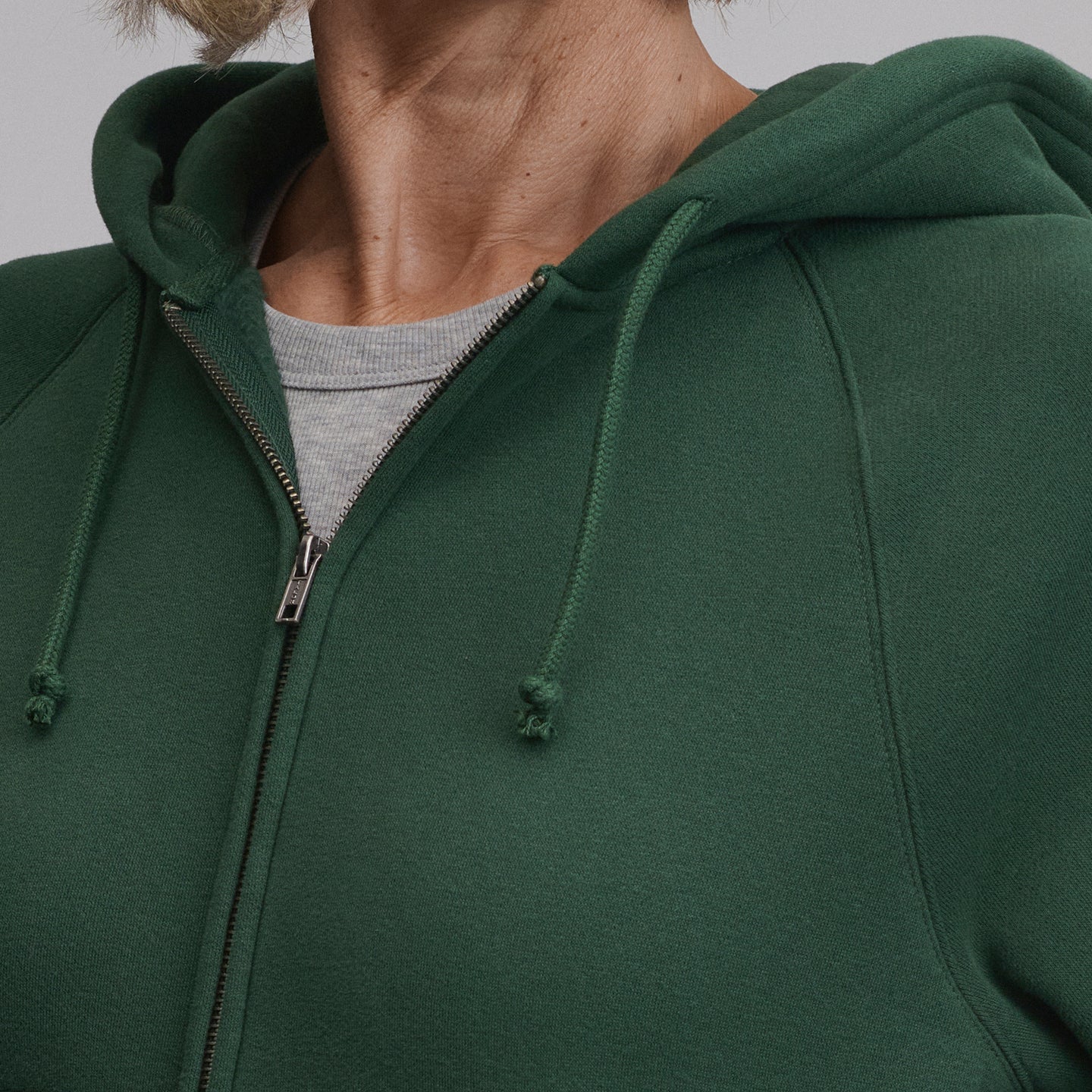 Women's Vintage Soft Full-Zip Hoodie-Dark Mint-12