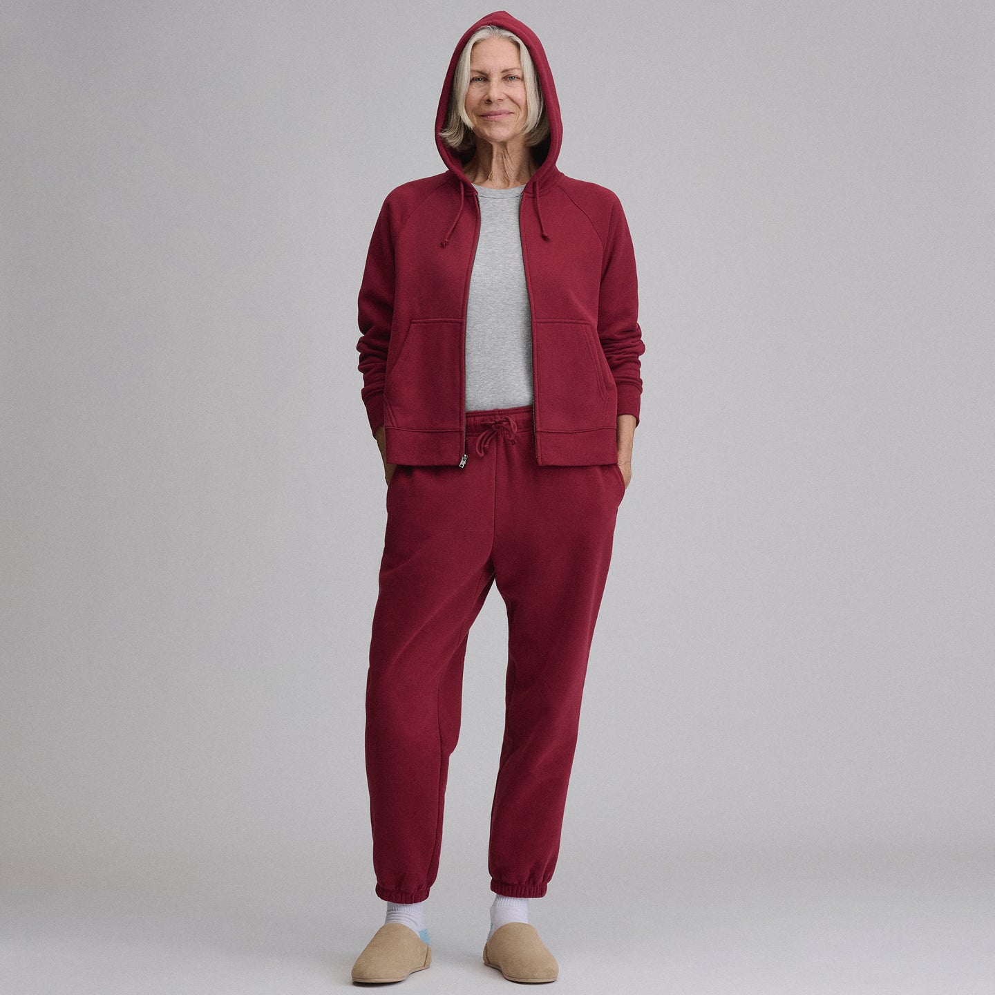 Women's Vintage Soft Full-Zip Hoodie-Blossom-24