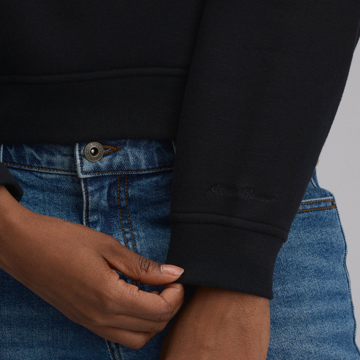 Women's Vintage Soft Pullover Hoodie-Black-8