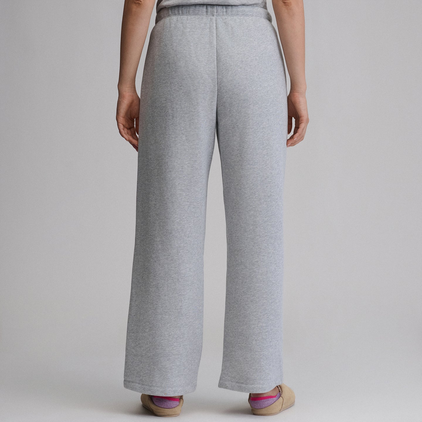 Women's Vintage Soft Relaxed Fit Wide Leg Sweatpants-Htr Grey-14