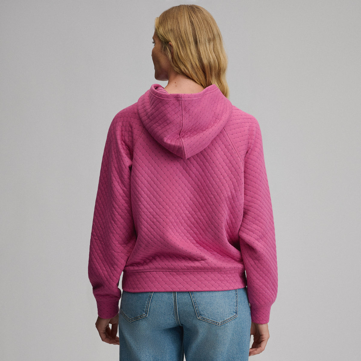 Women's Quilted Hoody-Dusty Rose-6