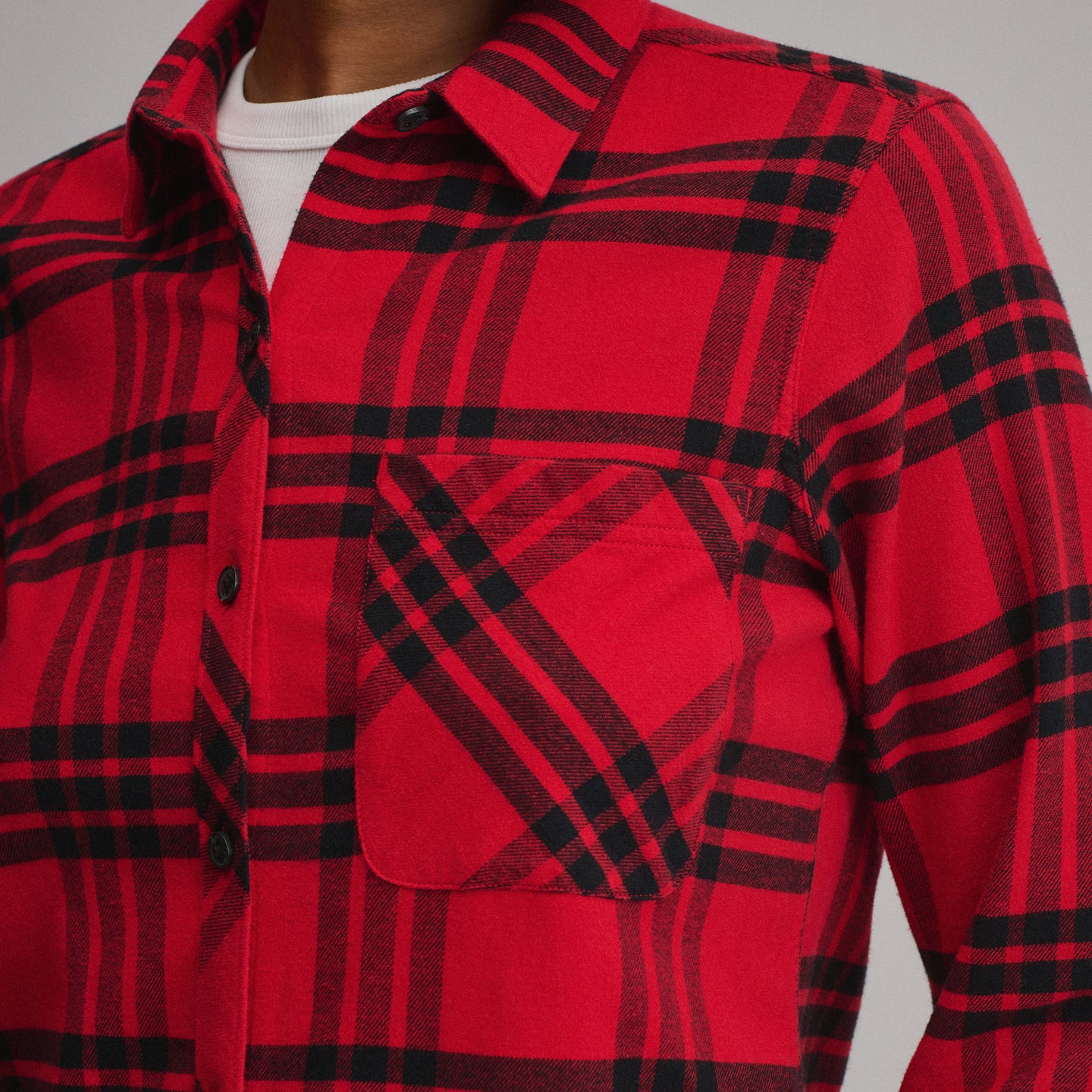 Women's W Field Flex Flannel Shirt-Holly Red-7