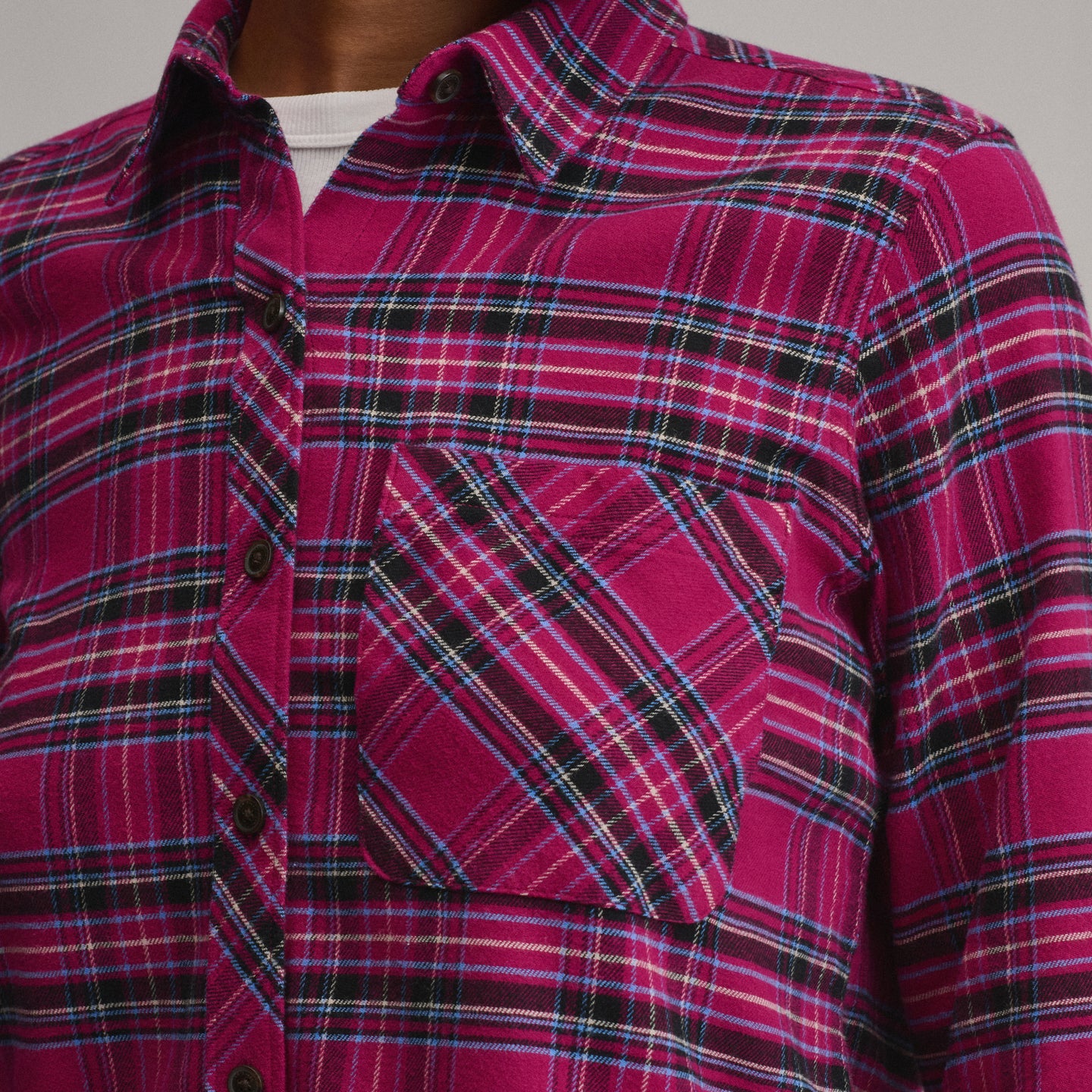 Women's W Field Flex Flannel Shirt-Wine Berry-15