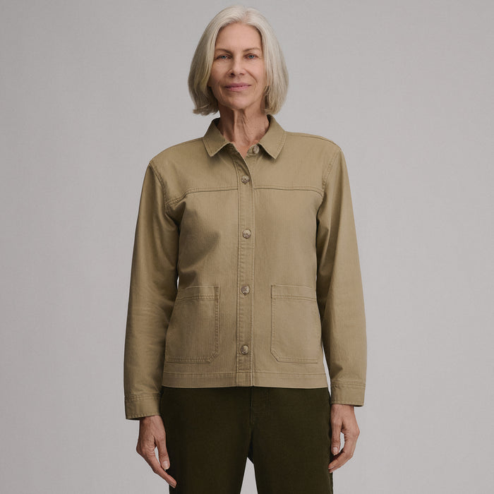 Women's Cotton Twill Shirt Jacket