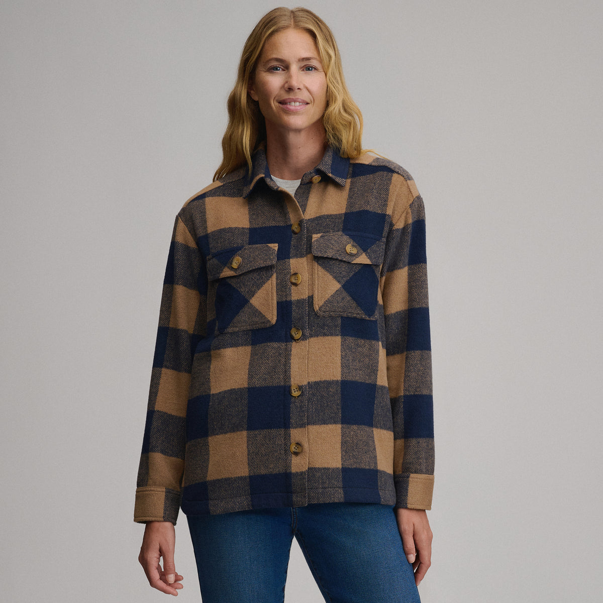 Women's Solstice Shirt Jacket-Camel-5