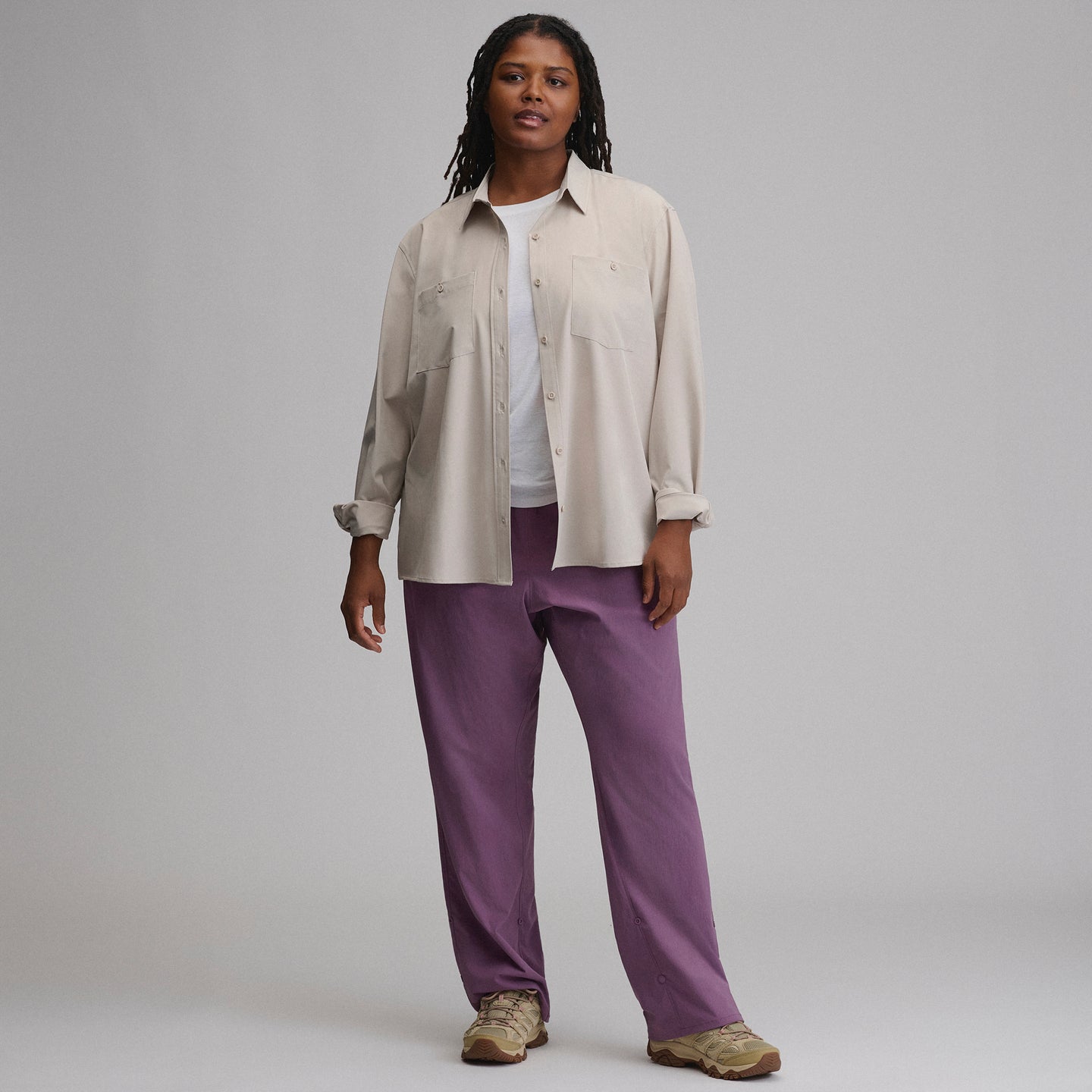 Departure 3.0 LS Shirt-Pumice-4