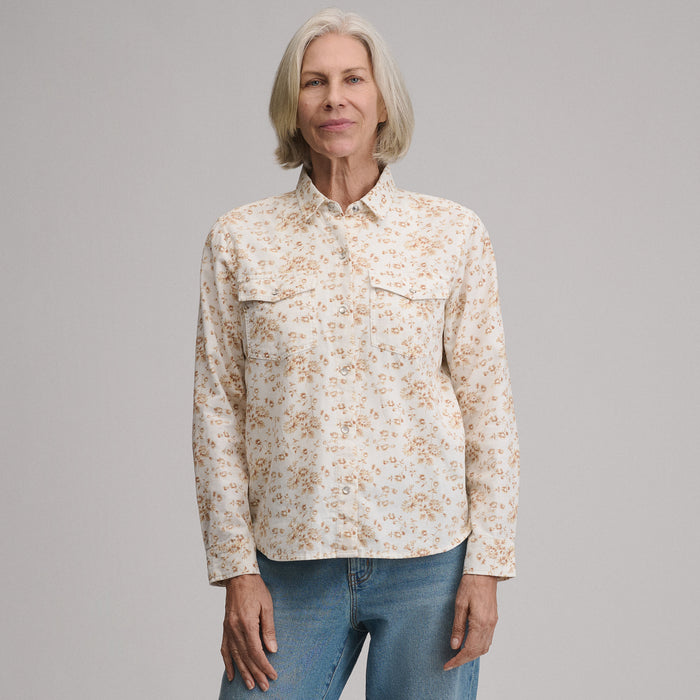 Women's Long-Sleeve Western Button-Down Shirt