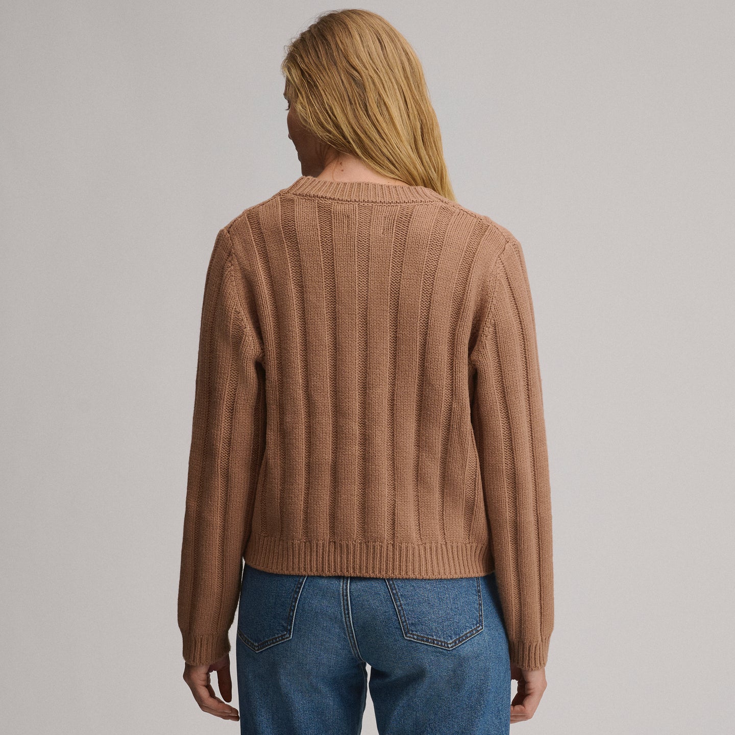 Everloft Cable Cardigan-Camel-2