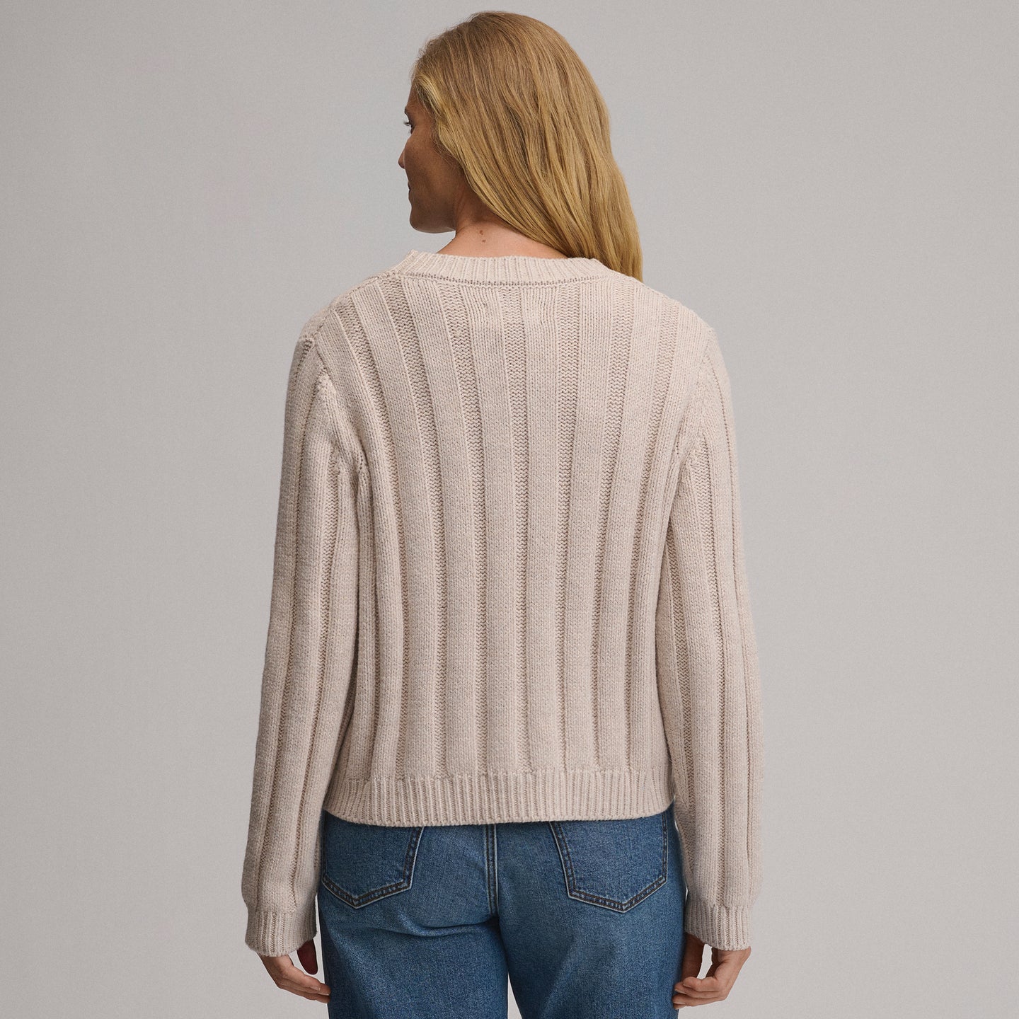 Everloft Cable Cardigan-Heather Oatmeal-10