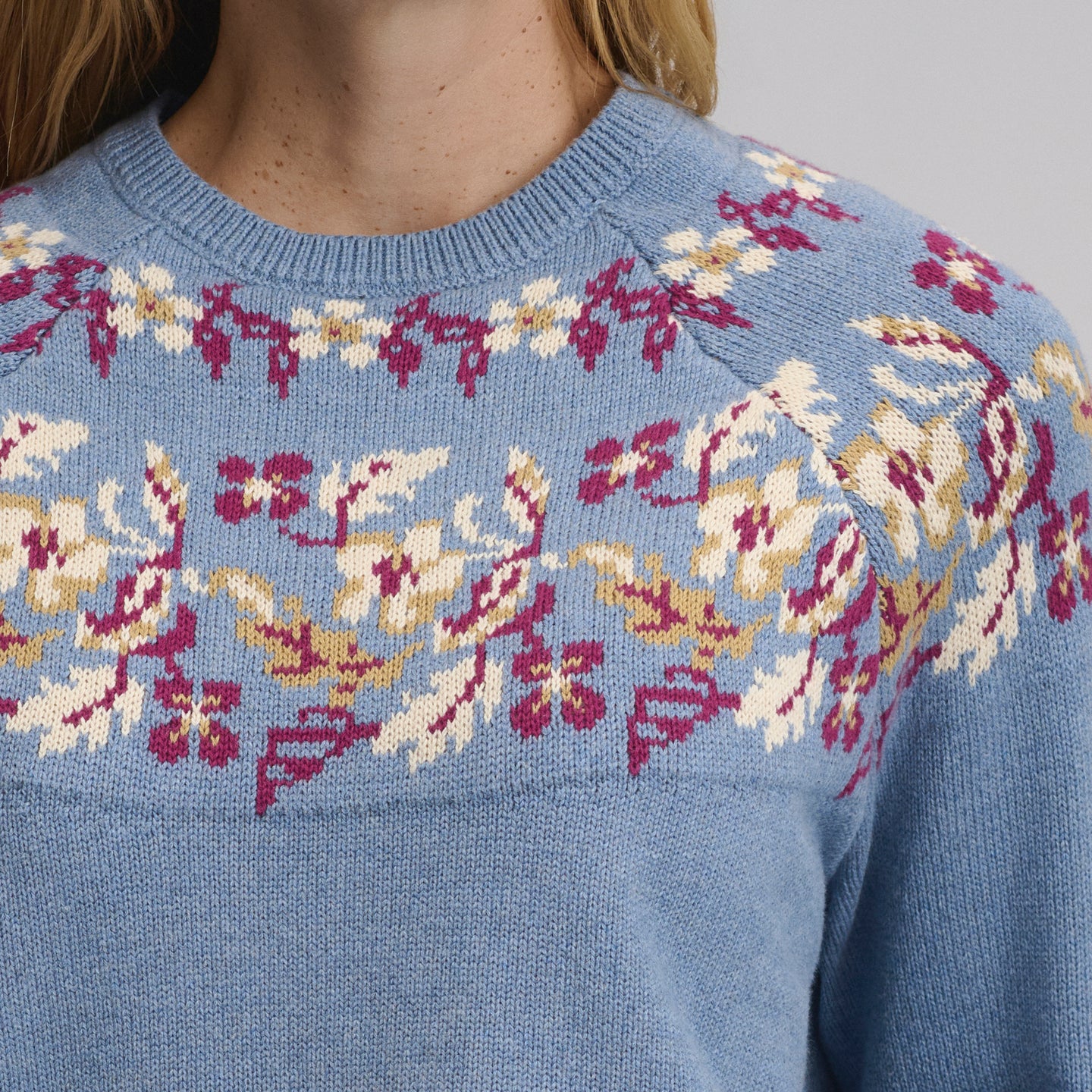 Placed Intarsia Sweater-Dark Horizon-3