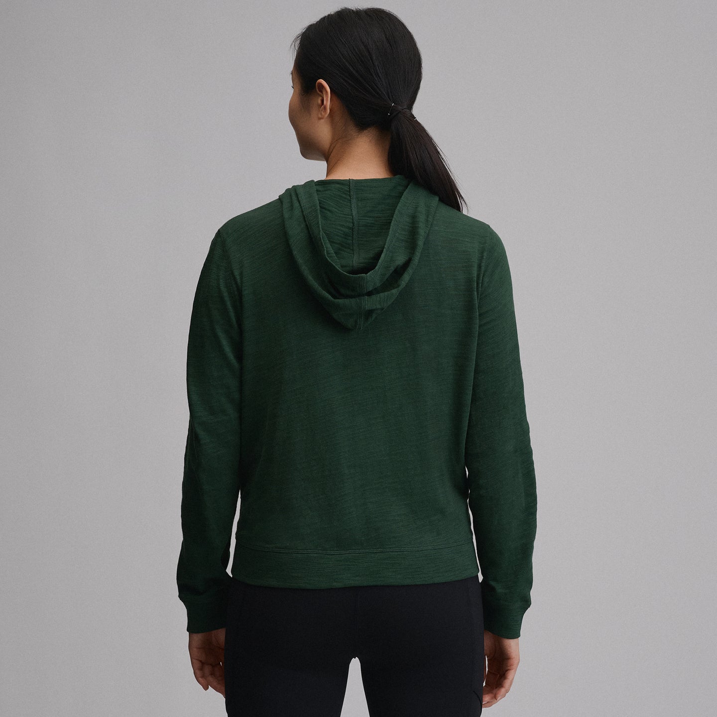 Women's Waverly Cotton Slub Full-Zip Sweatshirt-Dark Mint-26
