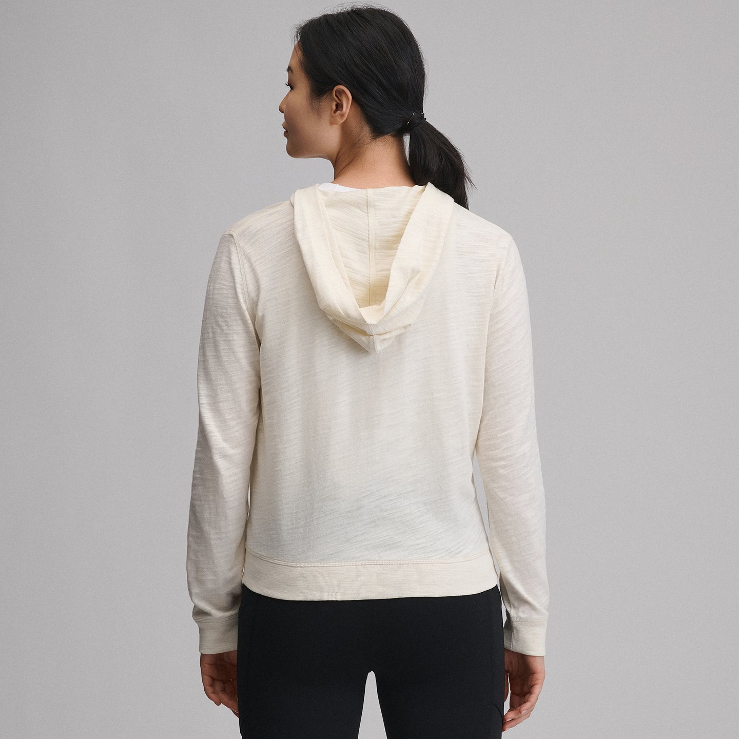 Women's Waverly Cotton Slub Full-Zip Sweatshirt-Ivory-36