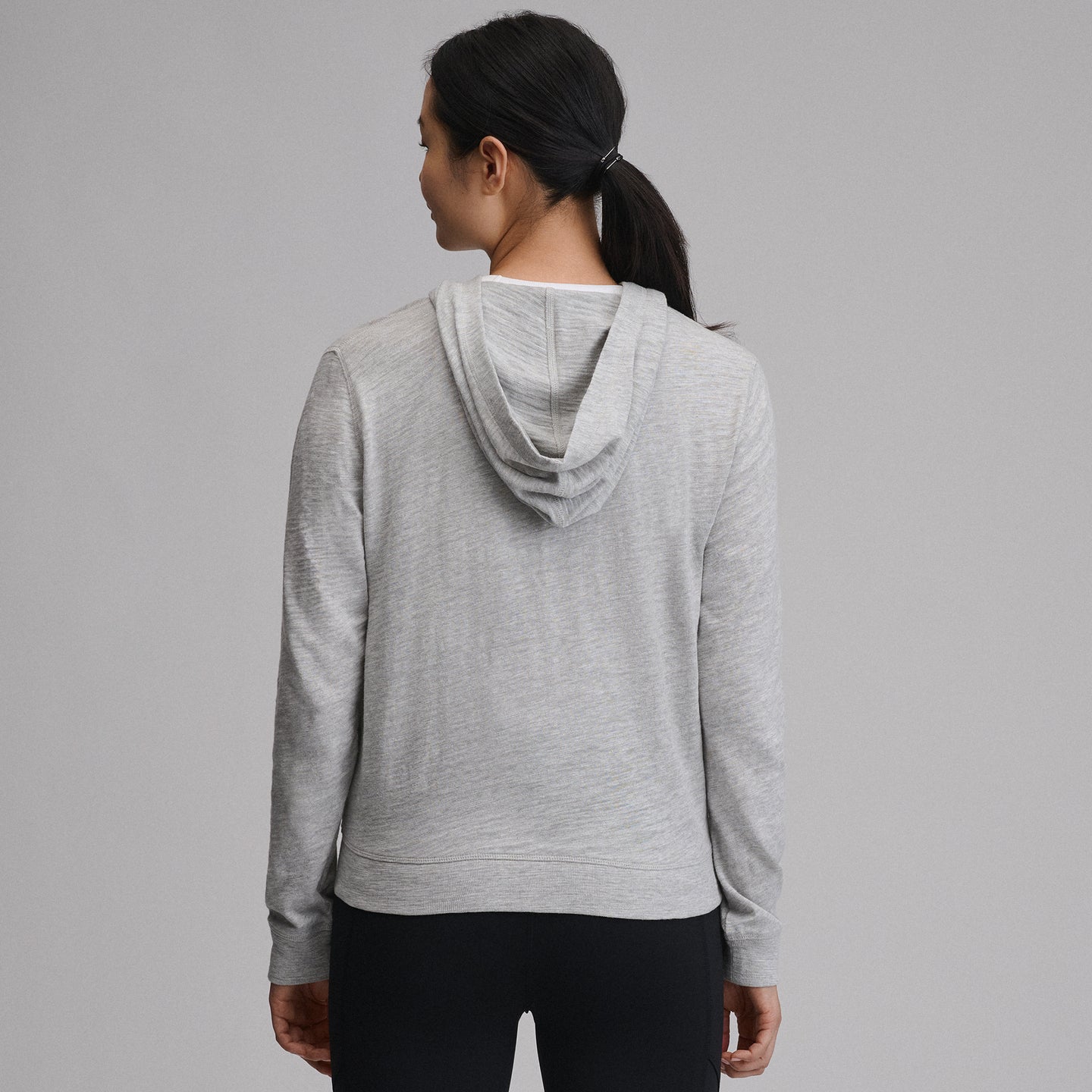 Women's Waverly Cotton Slub Full-Zip Sweatshirt-Light Hthr Gray-41