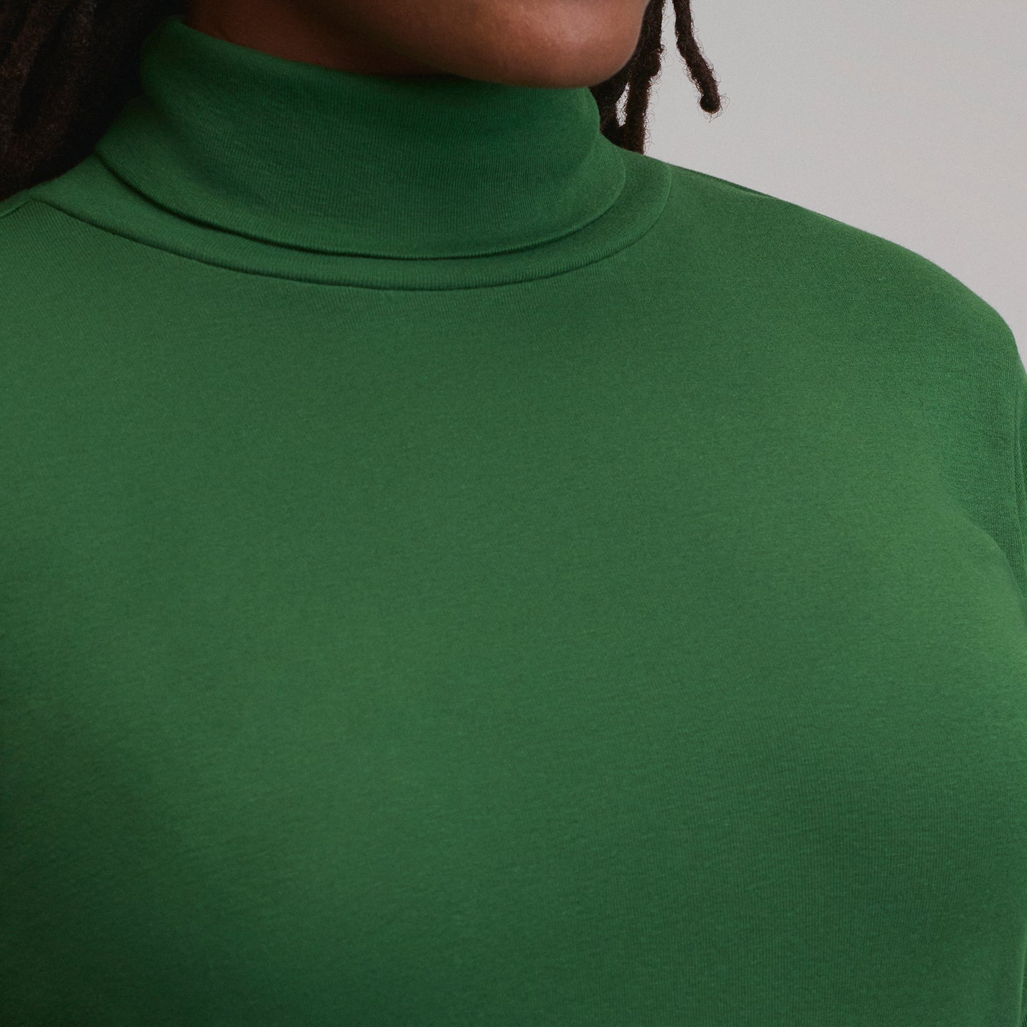 Women's Long-Sleeve Everyday Turtleneck-Dark Mint-3