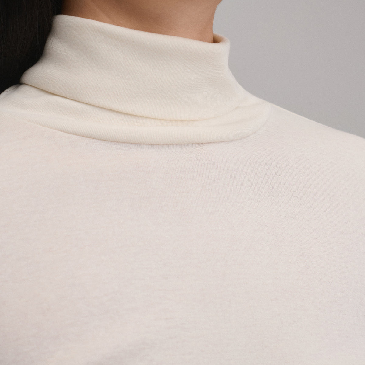Women's Long-Sleeve Everyday Turtleneck-Ivory-15