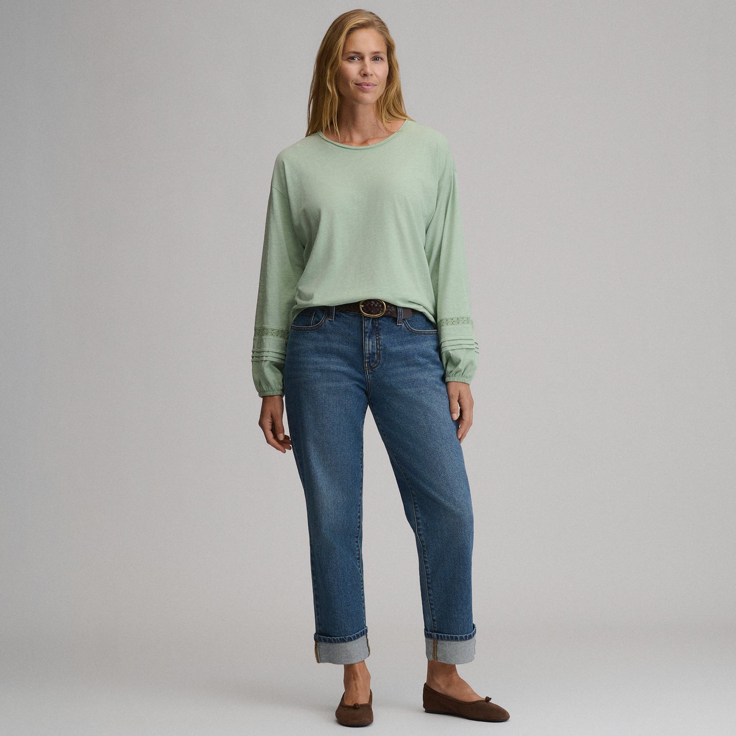 LS Fem Knit Top-Limestone-16