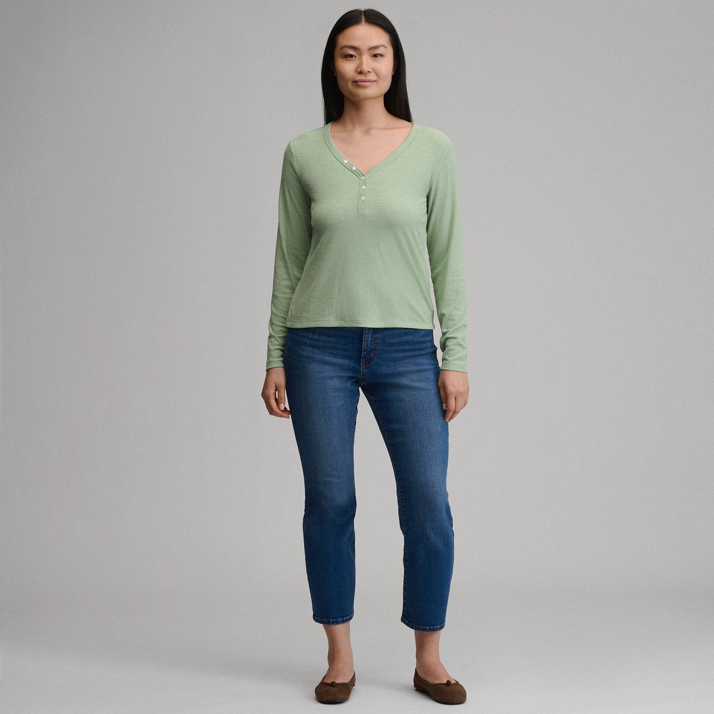 Multi Button LS Henley-Limestone-16