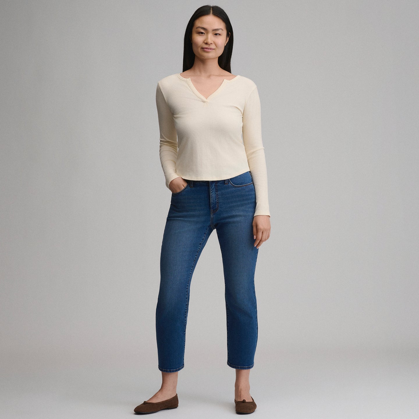 Rib Y Nk Henley-Ivory-12