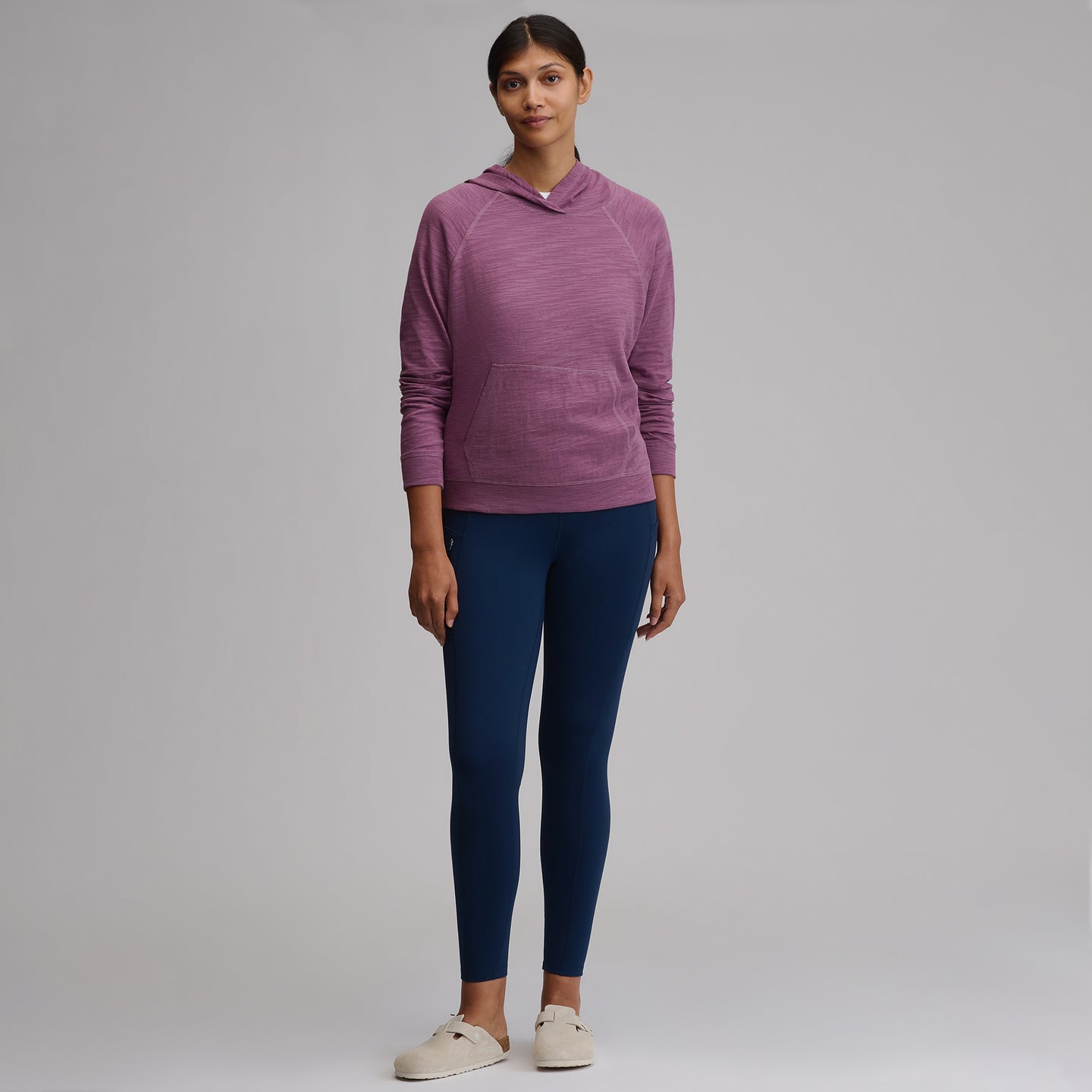 Women's Waverly Cotton Slub Hoodie-Deep Wisteria-33