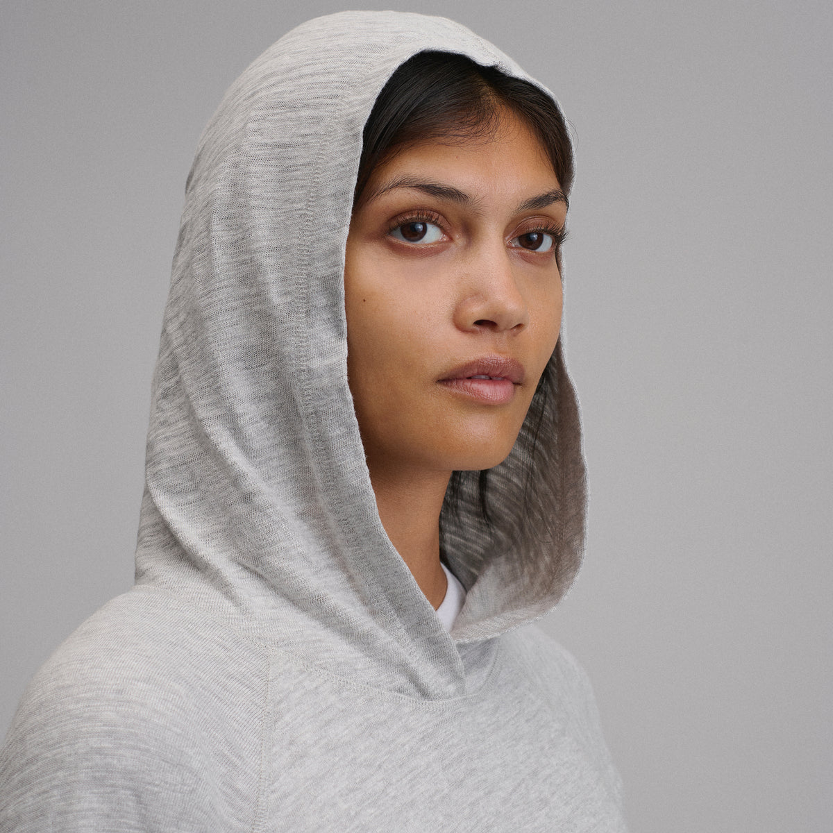 Women's Waverly Cotton Slub Hoodie-Light Hthr Gray-37