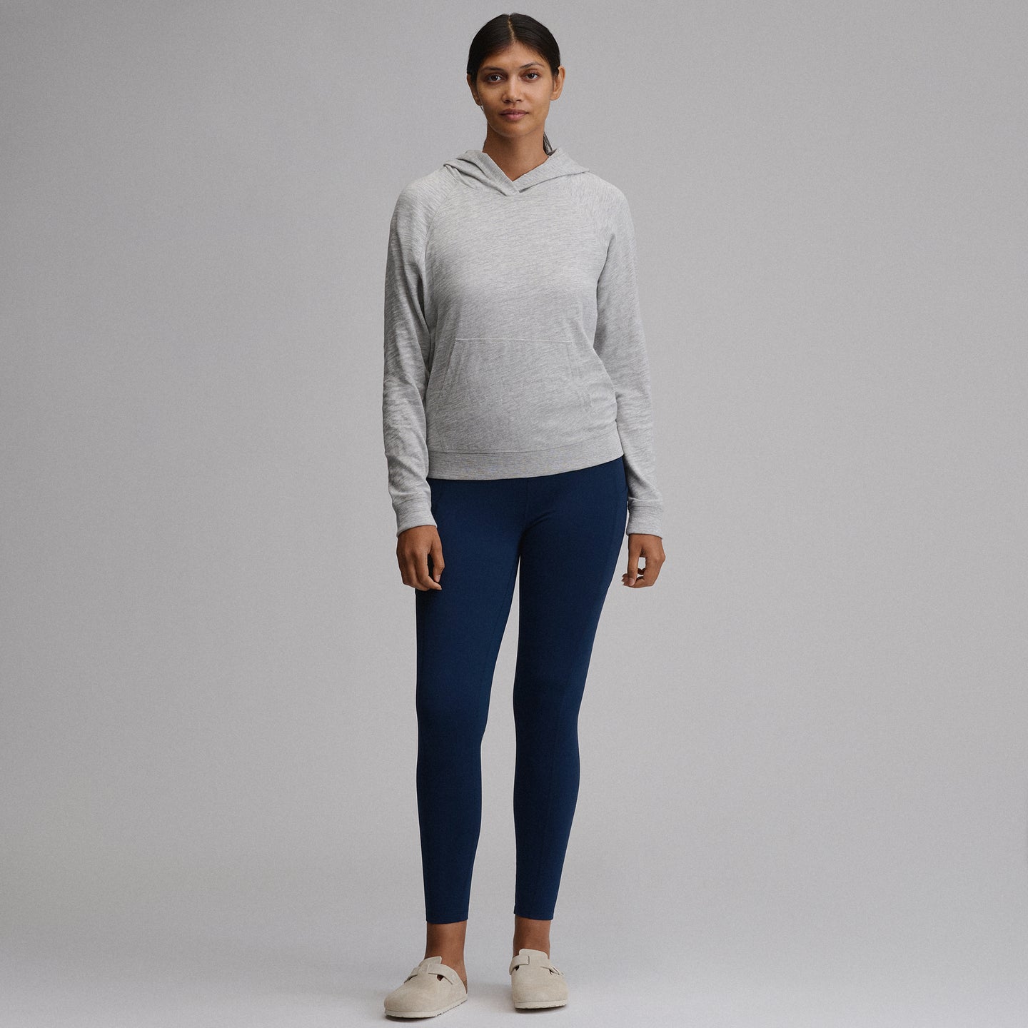 Women's Waverly Cotton Slub Hoodie-Light Hthr Gray-38