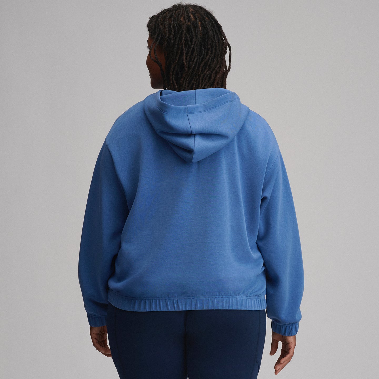 Women's Luxe Soft Hoodie-Dk Chambray-2
