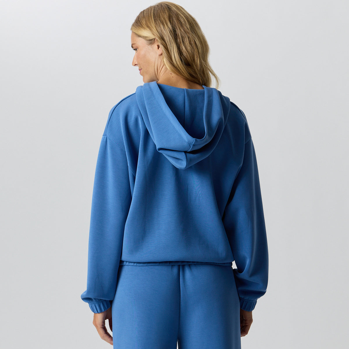 Women's Luxe Soft Hoodie-Dk Chambray-F1
